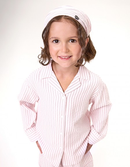 Рубашка в пижамном стиле для девочки