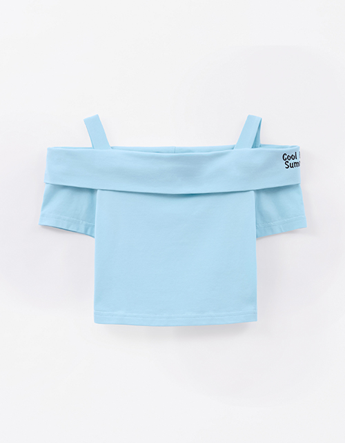 Светло-бирюзовый топ для девочки