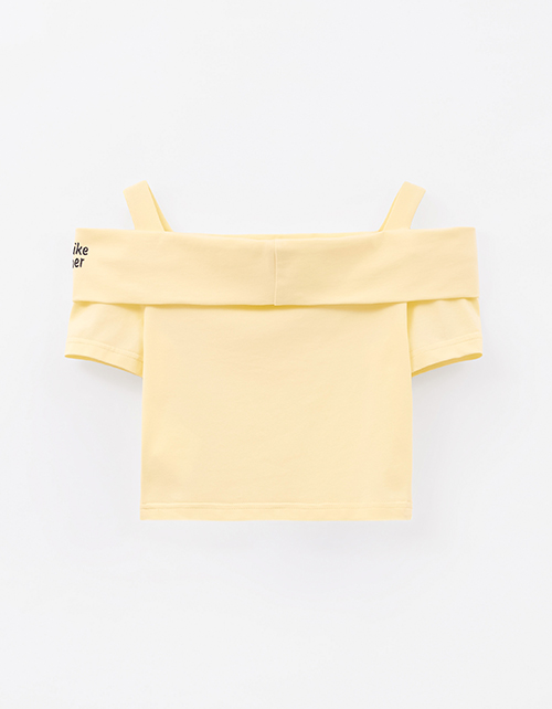 Светло-жёлтый топ для девочки