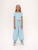 Светло-бирюзовые брюки-аладдины для девочки