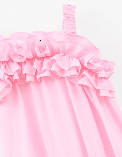 Летнее платье в светло-розовом оттенке для девочки