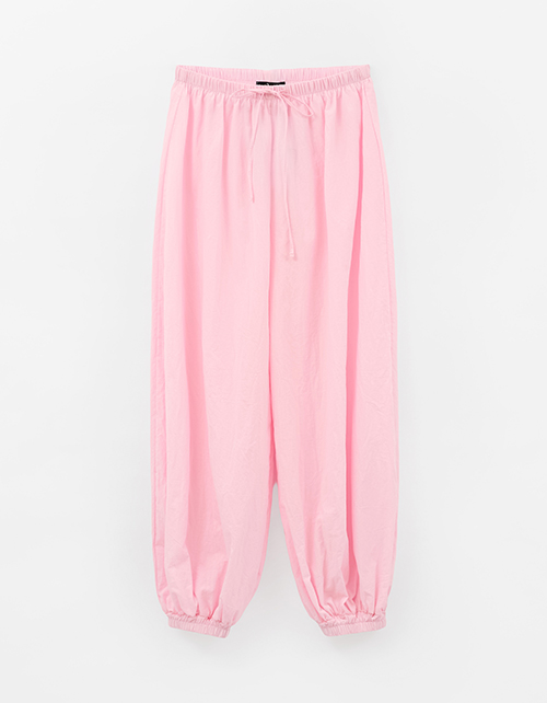 Светло-розовые брюки-аладдины для девочки