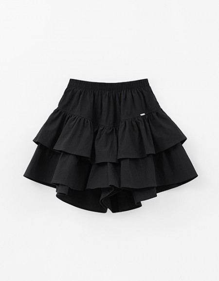 Чёрная юбка-шорты для девочки