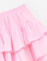 Светло-розовая юбка-шорты для девочки