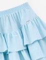 Светло-бирюзовая юбка-шорты для девочки