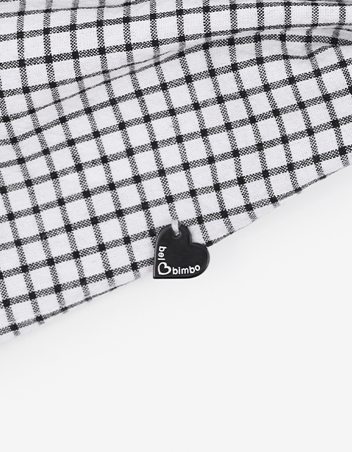 Косынка в клетку для девочки