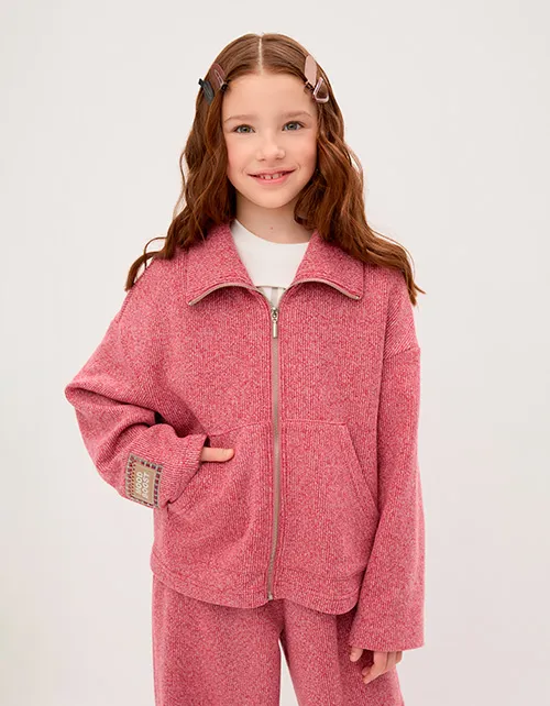 Красный костюм для девочки 262101 в России -4