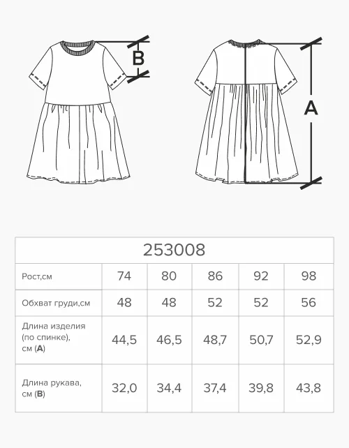 Авторское платье для девочки 253008 в России -4