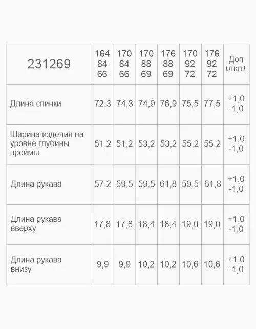 Школьная светло-голубая блузка для девочки 231269 в России -4