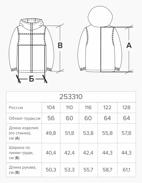 Тёмно-зелёная зимняя куртка для мальчика 253310 в России -4
