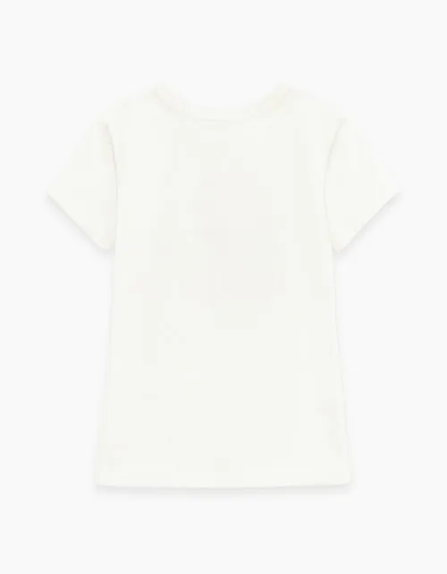 Нарядная футболка для девочки 252206 в России -2